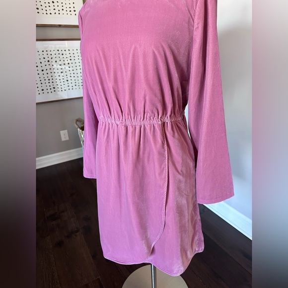 NWTs J Crew Factory Tulip Hem Velvet Wrap Dress - Picture 7 of 14